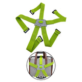 Maxbell Folding Bike Carrier Bracket Belt Pannier Front Bag Holder Rack Strap green and gray