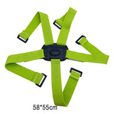 Maxbell Folding Bike Carrier Bracket Belt Pannier Front Bag Holder Rack Strap green and black