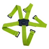 Maxbell Folding Bike Carrier Bracket Belt Pannier Front Bag Holder Rack Strap green and black