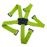 Maxbell Folding Bike Carrier Bracket Belt Pannier Front Bag Holder Rack Strap green and black