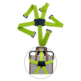 Maxbell Folding Bike Carrier Bracket Belt Pannier Front Bag Holder Rack Strap green and black