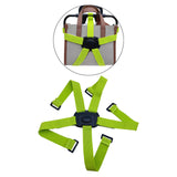 Maxbell Folding Bike Carrier Bracket Belt Pannier Front Bag Holder Rack Strap green and black