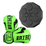 Maxbell Smart Boxing Machine with Boxing Gloves Strength Tester Sandbag for Gym Green Adult