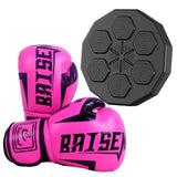 Maxbell Smart Boxing Machine with Boxing Gloves Strength Tester Sandbag for Gym Pink Child