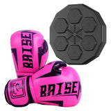 Maxbell Smart Boxing Machine with Boxing Gloves Strength Tester Sandbag for Gym Pink Child