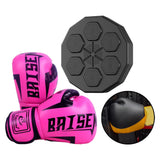 Maxbell Smart Boxing Machine with Boxing Gloves Strength Tester Sandbag for Gym Pink Child