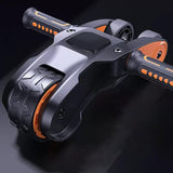 Maxbell Foldable Ab Roller Wheel Core Training Ab Machine Abdominal Exercise Wheel Orange No Display