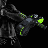 Maxbell Foldable Ab Roller Wheel Core Training Ab Machine Abdominal Exercise Wheel Green No Display
