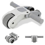 Maxbell Foldable Ab Roller Wheel Core Training Ab Machine Abdominal Exercise Wheel Gray No Display