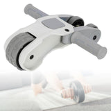 Maxbell Foldable Ab Roller Wheel Core Training Ab Machine Abdominal Exercise Wheel Gray No Display