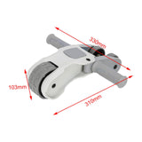 Maxbell Foldable Ab Roller Wheel Core Training Ab Machine Abdominal Exercise Wheel Gray No Display