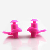 Maxbell Swimming Ear Plug and Nose Clip Set Training Ear Nose Plug Adult Pink