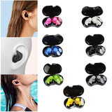 Maxbell Swimming Ear Plug and Nose Clip Set Training Ear Nose Plug Adult Pink