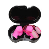 Maxbell Swimming Ear Plug and Nose Clip Set Training Ear Nose Plug Adult Pink