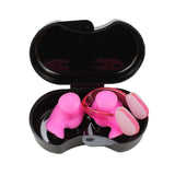 Maxbell Swimming Ear Plug and Nose Clip Set Training Ear Nose Plug Adult Pink