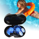 Maxbell Swimming Ear Plug and Nose Clip Set Training Ear Nose Plug Adult Blue