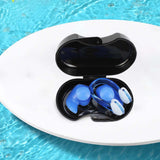 Maxbell Swimming Ear Plug and Nose Clip Set Training Ear Nose Plug Adult Blue