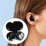 Maxbell Swimming Ear Plug and Nose Clip Set Training Ear Nose Plug Adult Black