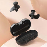 Maxbell Swimming Ear Plug and Nose Clip Set Training Ear Nose Plug Adult Black