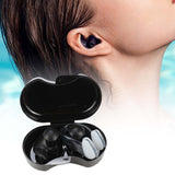 Maxbell Swimming Ear Plug and Nose Clip Set Training Ear Nose Plug Adult Black