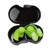 Maxbell Swimming Ear Plug and Nose Clip Set Training Ear Nose Plug Adult Green