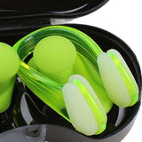 Maxbell Swimming Ear Plug and Nose Clip Set Training Ear Nose Plug Adult Green