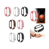 Maxbell Watch Strap Replacement Comfortable Durable Watch Bands Women for Trips Shiny in Pink