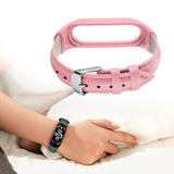 Maxbell Watch Strap Replacement Comfortable Durable Watch Bands Women for Trips Stripe Pink