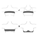 Maxbell Breast Compression Band for Women Breast Support Wrap for Fitness Running Black