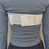 Maxbell Breast Compression Band for Women Breast Support Wrap for Fitness Running White