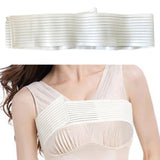 Maxbell Breast Compression Band for Women Breast Support Wrap for Fitness Running White