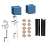 Maxbell 16x Cue Repair Set Tips Fixing Clamp Billiard Holder DIY Stick
