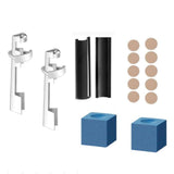 Maxbell 16x Cue Repair Set Tips Fixing Clamp Billiard Holder DIY Stick
