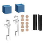 Maxbell 16x Cue Repair Set Tips Fixing Clamp Billiard Holder DIY Stick