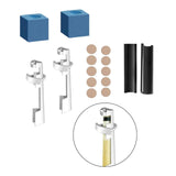 Maxbell 16x Cue Repair Set Tips Fixing Clamp Billiard Holder DIY Stick