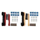 Maxbell Billiards Pool Table and Rail Brush Set Wipe Pool Snooker Accessories Red