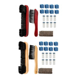 Maxbell Billiards Pool Table and Rail Brush Set Wipe Pool Snooker Accessories Red