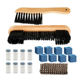 Maxbell Billiards Pool Table and Rail Brush Set Wipe Pool Snooker Accessories Yellow