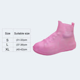 Maxbell Waterproof Shoe Covers Foldable Nonslip Overshoe for Cycling Outdoor Unisex 31-33cm