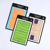 Maxbell Double Sided Coaches Board Basketball Soccer Strategy Board Training Aid Soccer