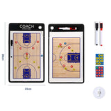 Maxbell Double Sided Coaches Board Basketball Soccer Strategy Board Training Aid Basketball