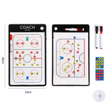 Maxbell Double Sided Coaches Board Basketball Soccer Strategy Board Training Aid Hockey