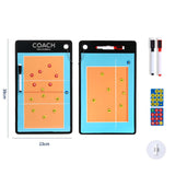 Maxbell Double Sided Coaches Board Basketball Soccer Strategy Board Training Aid Volleyball