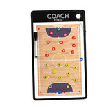 Maxbell Double Sided Coaches Board Basketball Soccer Strategy Board Training Aid Futsal