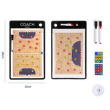 Maxbell Double Sided Coaches Board Basketball Soccer Strategy Board Training Aid Futsal