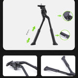 Maxbell Double Leg Bike Kickstand Dual Leg Bicycle Stand Anti Slip Kick Stand