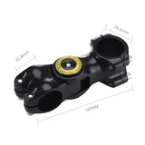 Maxbell Bike Stem 31.8mm Short Handlebar Stem Riser Cycling Parts Adjustable 28.6mm