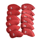 Maxbell 12x Golf Iron Headcover Golf Club Head Covers Protect Case Embroidery Number