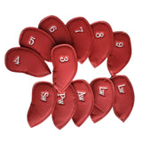 Maxbell 12x Golf Iron Headcover Golf Club Head Covers Protect Case Embroidery Number