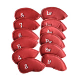 Maxbell 12x Golf Iron Headcover Golf Club Head Covers Protect Case Embroidery Number